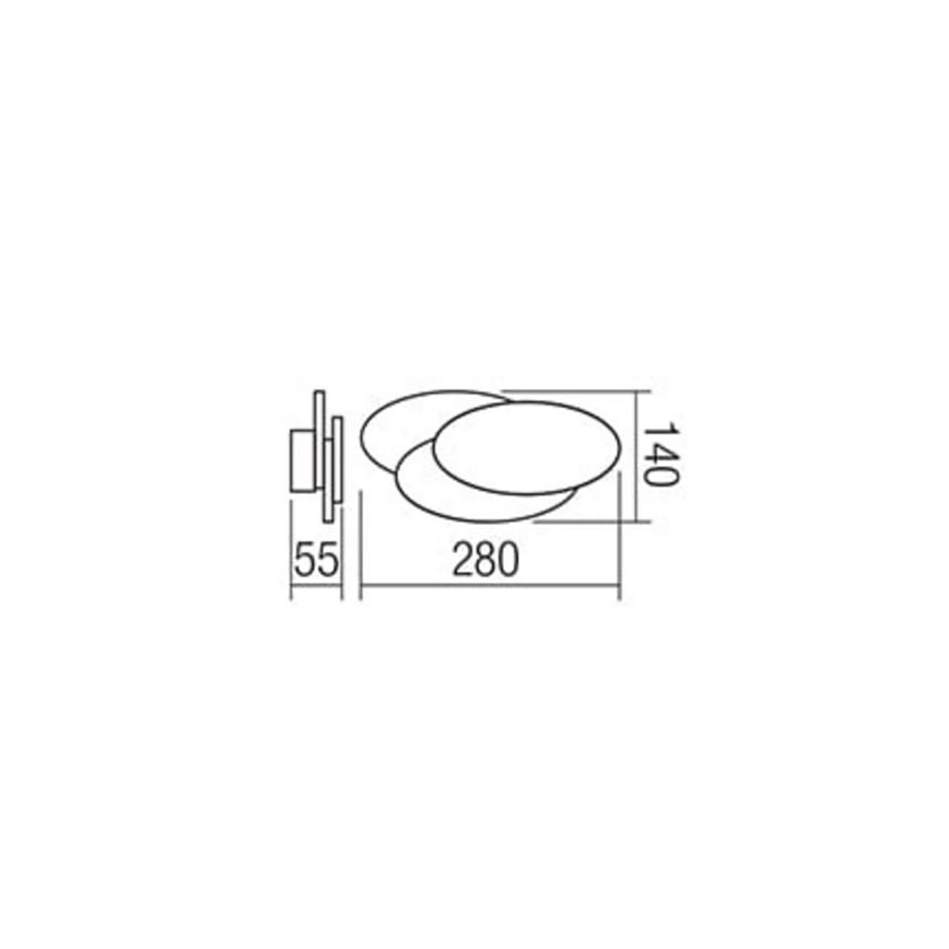 Redo 01-1445 - Aplique de parede LED GAMER LED/12W/230V
