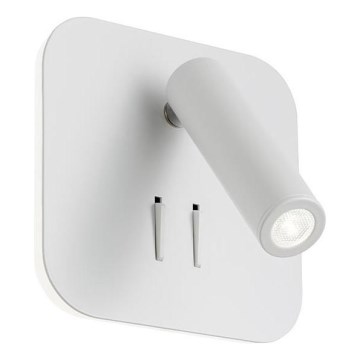 Redo 01-1491 - Aplique de parede LED QUDA LED/6W/230V + LED/3W CRI 90 branco