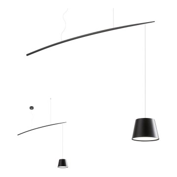 Redo 01-1498 - Candelabro suspenso LED LOLLI LED/6W/230V preto