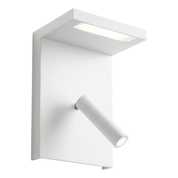 Redo 01-1499 - Foco de parede LED AGOS LED/6W/230V + LED/3,2W USB branco