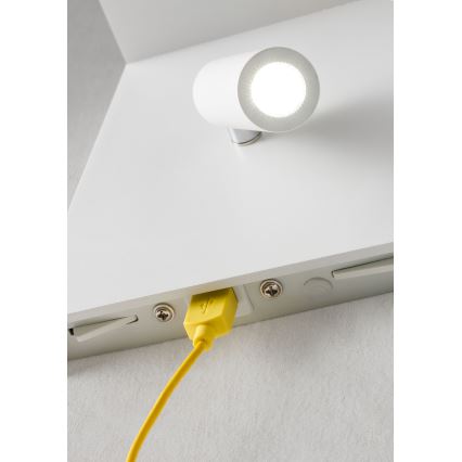 Redo 01-1499 - Foco de parede LED AGOS LED/6W/230V + LED/3,2W USB branco