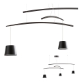 Redo 01-1525 - Candelabro suspenso LED LOLLI 3xLED/6W/230V preto