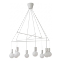 Redo 01-1564 - Lustre suspenso por cabo MIKADO 8xE27/42W/230V Ø 82 cm branco