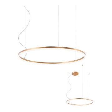 Redo 01-1713 - Candelabro suspenso LED com regulação ORBIT LED/55W/230V bronze