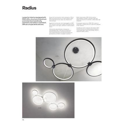 Redo 01-1742 - Candelabro num fio LED RADIUS LED/45W/230V