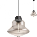 Redo 01-1771 - Lustre suspenso por cabo AMNO 1xE27/42W/230V, diâmetro 33 cm, cinza