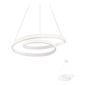 Redo 01-1793 - Candelabro suspenso LED com regulação TORSION LED/29W/230V diâmetro 55 cm branco