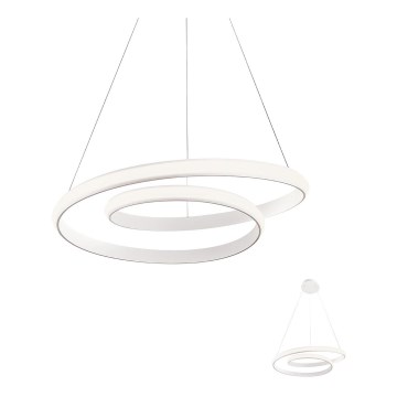 Redo 01-1793 - Candelabro suspenso LED com regulação TORSION LED/29W/230V diâmetro 55 cm branco