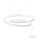 Redo 01-1795 - Lustre suspenso LED regulável em cabo TORSION LED/40W/230V Ø 74 cm branco