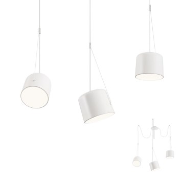 Redo 01-1825 - Candeeiro suspenso DODO 3xE27/15W/230V aranha branco