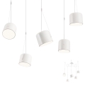 Redo 01-1827 - Candeeiro suspenso DODO 5xE27/15W/230V aranha branco
