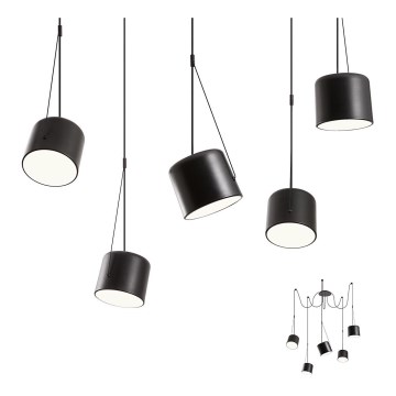 Redo 01-1828 - Candeeiro suspenso DODO 5xE27/15W/230V aranha