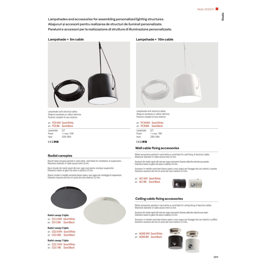 Redo 01-1828 - Candeeiro suspenso DODO 5xE27/15W/230V aranha