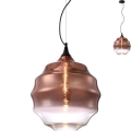 Redo 01-1846 - Candeeiro suspenso SLAG 1xE27/42W/230V diâmetro 40 cm cobre