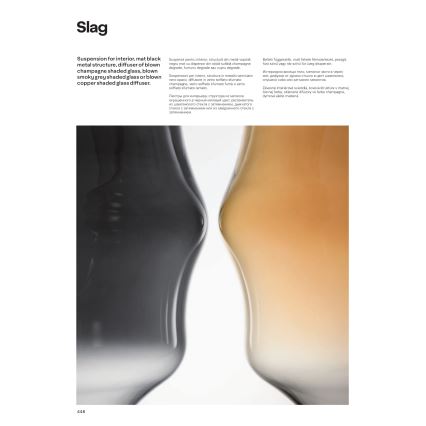 Redo 01-1846 - Candeeiro suspenso SLAG 1xE27/42W/230V diâmetro 40 cm cobre