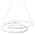 Redo 01-1888 - Lustre pendente em cabo LED dimerizável TORSION LED/29W/230V, diâmetro 55 cm, branco