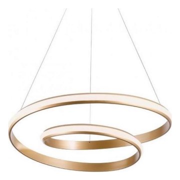 Redo 01-1889 - Lustre pendente LED regulável TORSION LED/29W/230V, diâmetro 55 cm, bronze
