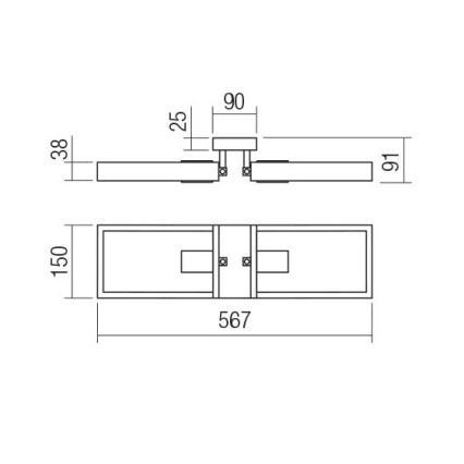 Redo 01-1968 - Iluminação de teto TIMBER 2xE27/42W/230V faia