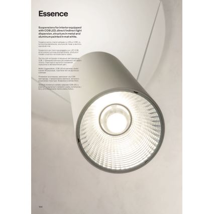 Redo 01-1971 - Candeeiro suspenso LED com regulação ESSENCE LED/36W/230V CRI 90 3000K branco