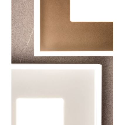 Redo 01-1998 - Luminária de teto LED dimerizável MAYA LED/42W/230V 42,5x42,5 cm dourada