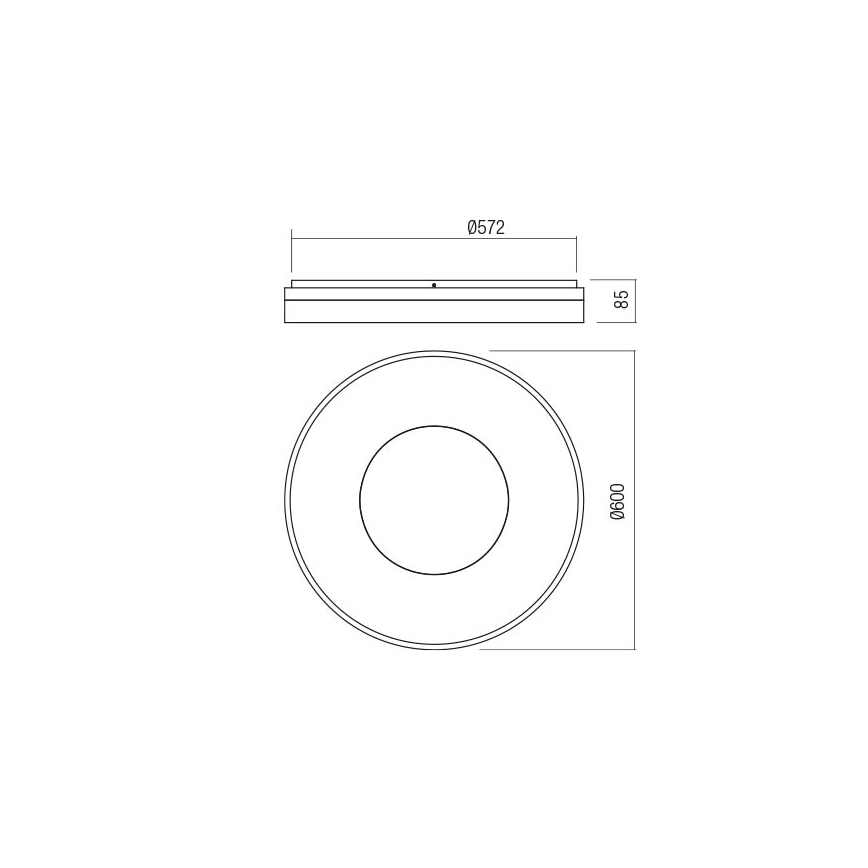 Redo 01-2004 - Candeeiro de tecto LED dimerizável MAYA LED/75W/230V Ø 60 cm dourado