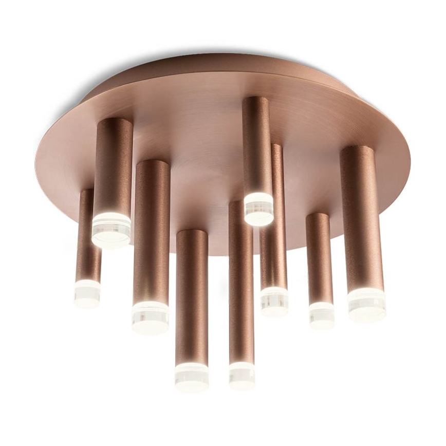 Redo 01-2040 - Iluminação de teto LED MADISON 9xLED/4W/230V cobre