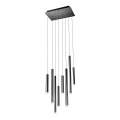 Redo 01-2048 - Candelabro suspenso LED MADISON 8xLED/4W/230V preto