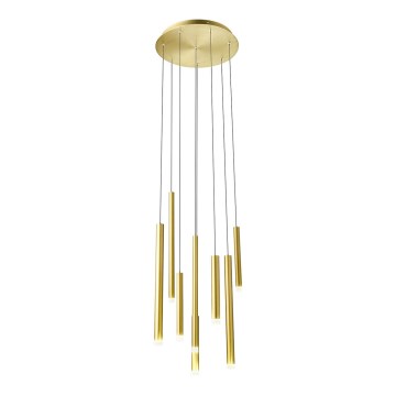 Redo 01-2050 - Candelabro suspenso LED MADISON 8xLED/4W/230V dourada