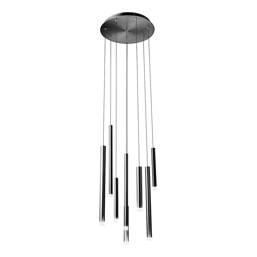 Redo 01-2052 - Candelabro suspenso LED MADISON 8xLED/4W/230V preto