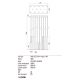 Redo 01-2055 - Candelabro suspenso LED MADISON 14xLED/4W/230V cobre