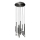 Redo 01-2060 - Candelabro suspenso LED MADISON 16xLED/4W/230V preto