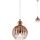 Redo 01-2064 - Lustre suspenso PLUMEN 1xE14/42W/230V, diâmetro 15 cm, cobre