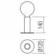 Redo 01-2131 - Candeeiro de mesa táctil RIVET 1xE27/42W/230V cobre