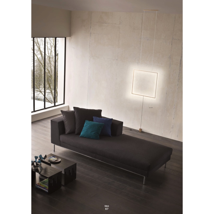 Redo 01-2134 - Candeeiro de pé LED SLICK LED/28W/230V preto