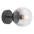 Redo 01-2175 - Aplique de parede SEMIA 1xE14/28W/230V preto/fumê