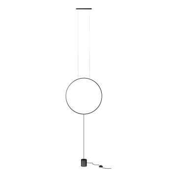 Redo 01-2197 - Lâmpada de pé LED SLICK LED/19W/230V preta