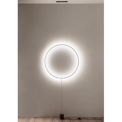 Redo 01-2197 - Lâmpada de pé LED SLICK LED/19W/230V preta