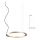 Redo 01-2203 - Candeeiro suspenso LED UNION LED/34W/230V CRI 90 3000K diâmetro 60 cm dourado