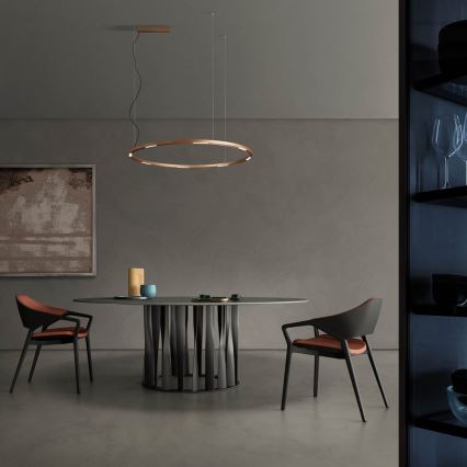 Redo 01-2209 - Candeeiro suspenso LED UNION LED/68W/230V CRI 90 3000K diâmetro 120 cm dourado