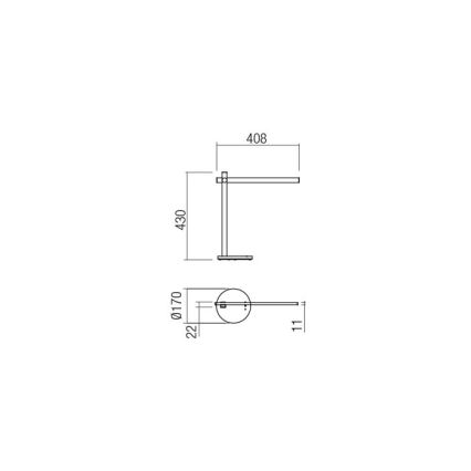 Redo 01-2212 - Candeeiro de mesa táctil LED com regulação OMEO LED/5,5W/230V 3000/4500/6500K branco