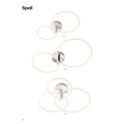 Redo 01-2222 - Luminária de teto LED dimmerizável SPELL LED/32W/230V cromado brilhante