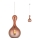 Redo 01-2260 - Candelabro suspenso LOB 1xE27/42W/230V diâmetro 22 cm cobre