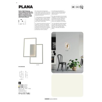 Redo 01-2314 - Lustre LED dimerizável suspenso por cabo PLANA LED/60W/230V, dourado