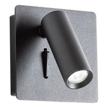 Redo 01-2340 - Foco de parede LED TOMIX LED/3,2W/230V preto