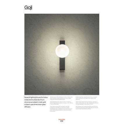 Redo 01-2377 - Candelabro suspenso GOJI 8xG9/28W/230V preto