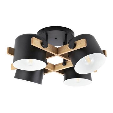 Redo 01-2401 - Candelabro montado à superfície POOH 4xE27/42W/230V faia