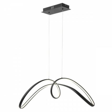 Redo 01-2455 - Candelabro suspenso LED LAMON LED/57W/230V preto