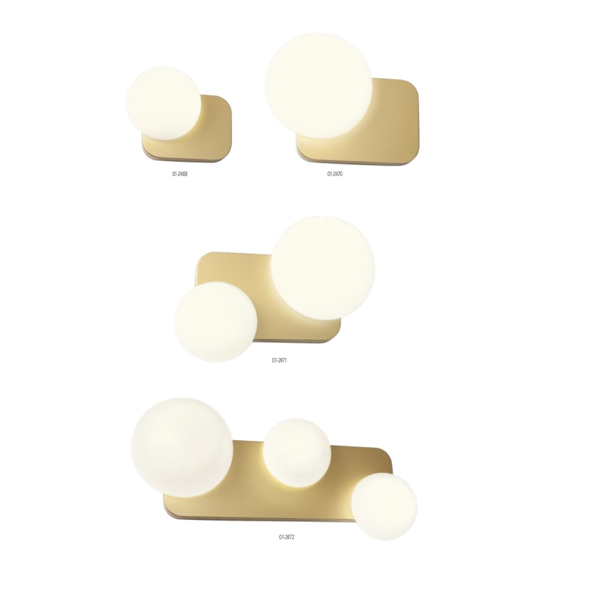 Redo 01-2472 - Aplique de parede LUMIEN 3xG9/10W/230V dourado/branco