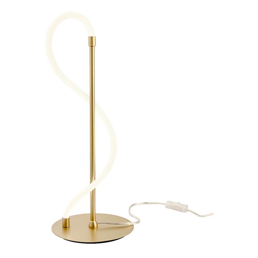 Redo 01-2529 - Candeeiro de mesa LED com regulação CORRAL LED/12W/230V dourada