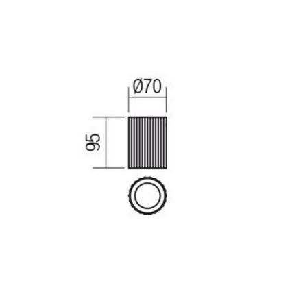 Redo 01-2554 - Spot DELPHI 1xGU10/7W/230V, diâmetro de 7 cm, branco